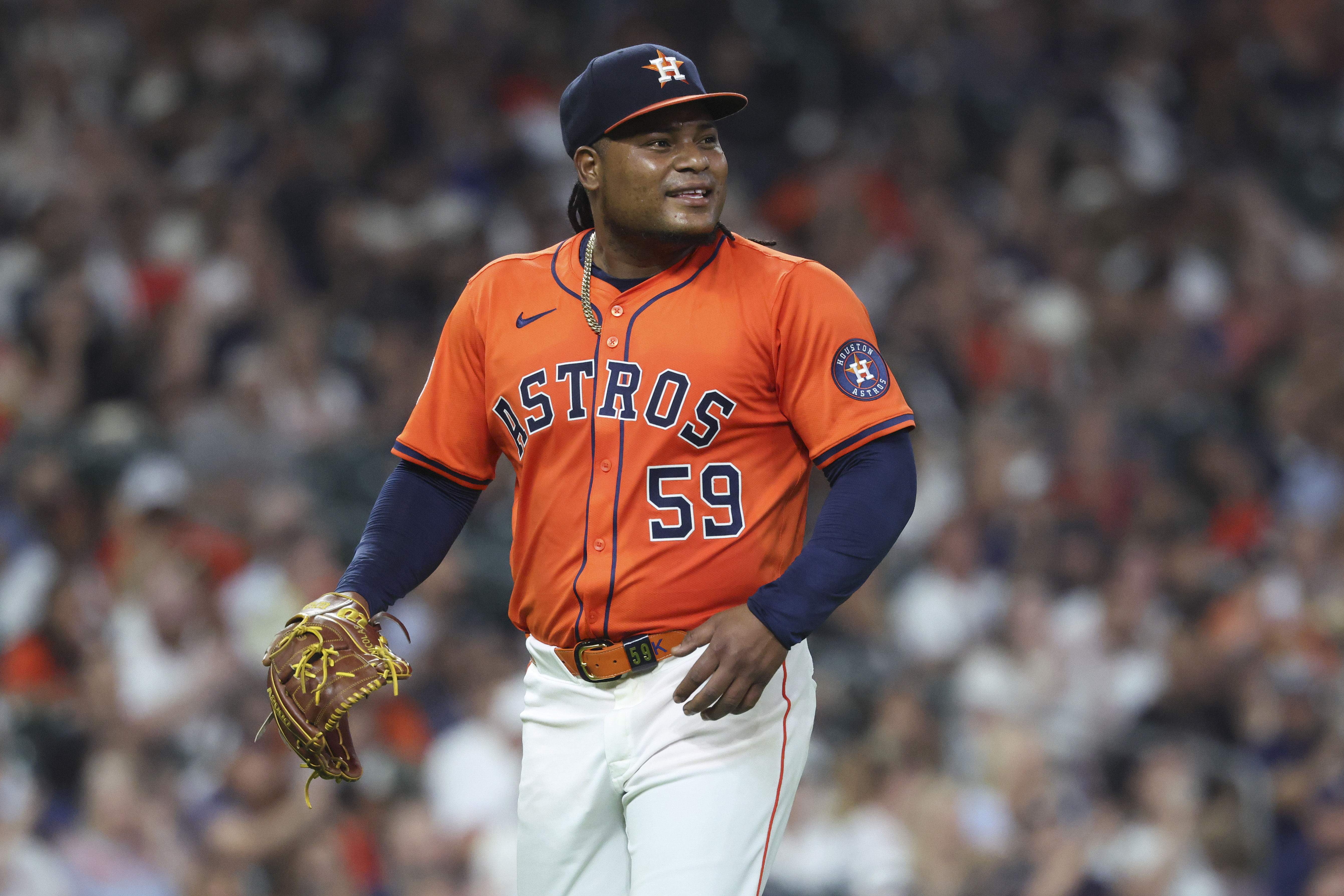 Framber Valdez might rack up 7+ punchouts if he’s dialed in - Source: Imagn